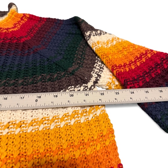 Vintage EXP Jeans No.4 Striped Mock Turtleneck Sweater Women’s Large Boho Retro - Picture 9 of 12